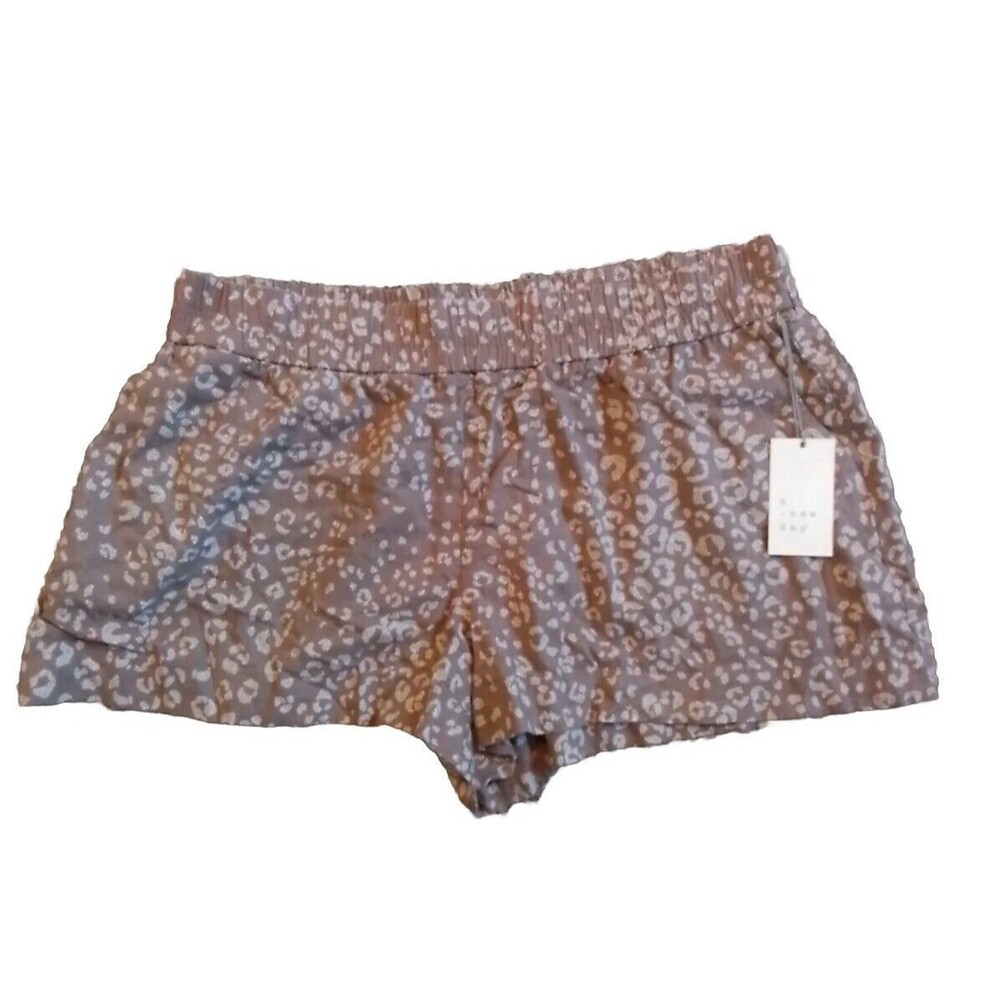 A New Day Shorts Womens Size XXL Brown / 5RYL5 Elastic Waist with Pockets NWT